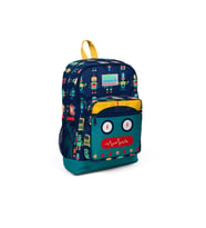 Coral High Kids Lacivert Robot Desenli Dört Bölmeli Okul Sırt Çantası 23472