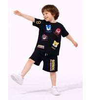 ERKEK ÇOCUK SONİC MODELLİ PAMUK ŞORTLU TAKIM