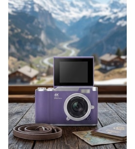 Vlog Kamera 4K Video 48 MP Otomatik Odaklı Flip Ekranlı