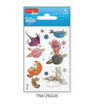 Tanex 7,5x10,5mm Gezegen-Uzay Mini Tatoo TNX-26416