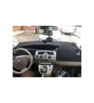 Renault Scenic 2003-2009 Model Uyumlu Torpido Halısı Mavi Kenar Renkli
