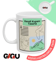 Kendi Kupanı Tasarla – Fotoğraflı & Yazılı Kişiye Özel Baskılı Porselen Hediye Kupa (Düz Beyaz)
