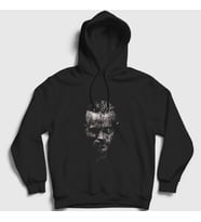 Presmono Unisex Siyah Ragnar Vikings Kapüşonlu Sweatshirt 222287tt