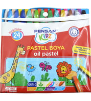 Pensan Kidz Pastel Boya Çantalı 24 Renk Pastel Boya (Karışık)