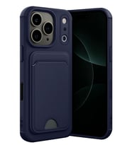 Newface Apple iPhone 17 Pro Kelvin Kartvizitli Silikon - Lacivert