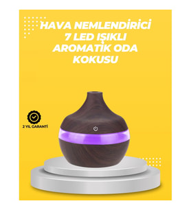 Mey İthalat® 7 Renk LED Işıklı Ultrasonik Aroma Difüzör 300 ml