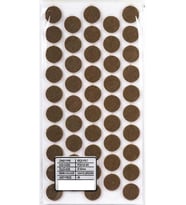 Yapışkanlı Keçe Çap 20mm 50 Adet (Kahverengi Açık)