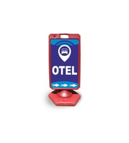 Otel     Reklam ve Yönlendirme Uyari Dubasi A Tabela Kırmızı