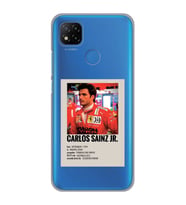 Redmi 9C / Redmi 10A Uyumlu Carlos Sainz Desenli Şeffaf Telefon Kılıfı