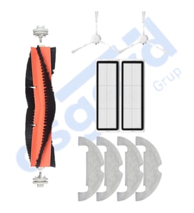 DREAME D10 PLUS – D10S PLUS – D10 PLUS GEN 2 UYUMLU 1 Ana Fırça 2 Yan Fırça 2 Filtre 4 Mop PKT-iasgf0001346