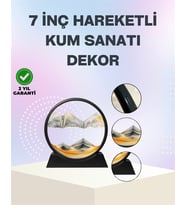 Zihin Açıcı Kum Manzarası – 3D Dinamik Kum Tablosu, Dekoratif, Dönüştükçe Yenilenen Sakinleştirici Sanat Eseri