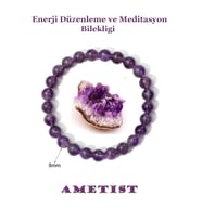 Ham Ametist Parça Taş Hediyeli Ametist Bileklik