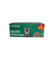 Schesir Multipack Karışık Kedi Yaş Maması 6x85 gr