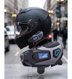 Motosiklet Kask Bluetooth Kulaklık Uzun Pil Ömrü Kamera ve Sesli Komut Destekli