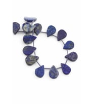 Lapis Lazuli Doğal Taş Parlak Lacivert Yassı Damla Kesim 16x12mm Dizi [AA]
