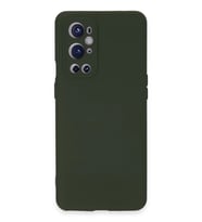 Newface One Plus 9 Pro Kılıf Nano içi Kadife Silikon - Koyu Yeşil