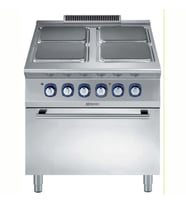 Electrolux Professional E9ECEH4QE0 4 Pleytli Elektrikli Kuzine+fırın-800mm ,391041