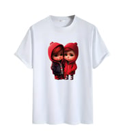 Animasyon Görselli  Unisex (Tshirt) Tişört (Beyaz)