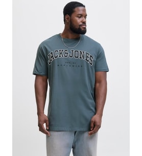 JACK JONES Yazı Baskılı Erkek Büyük Beden Tişört 12258871