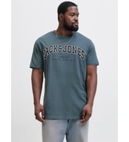 JACK JONES Yazı Baskılı Erkek Büyük Beden Tişört 12258871