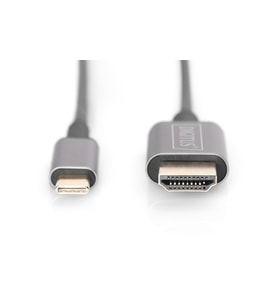 DIGITUS USB-C-HDMI Görüntü Kablosu 1,8m (DA-70821)