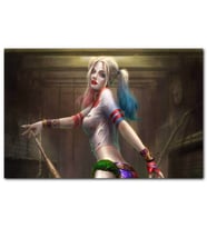 Cakatablo Rengaren Boyalı Harley Quinn Görseli MDF Tablo