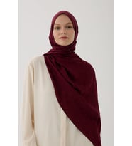 Valentino Orlandi Logo Serisi Monogram Şal - 06244 (Kırmızı)