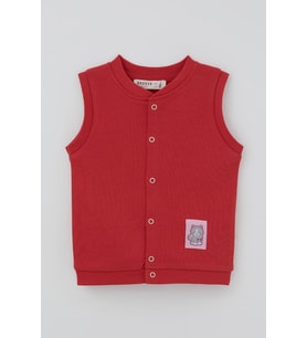 Breeze Kız Bebek Yelek Çıtçıtlı Sevimli Kedicik Armalı 4 Ay - 1 Yaş , Mercan