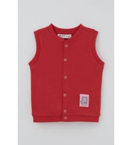 Breeze Kız Bebek Yelek Çıtçıtlı Sevimli Kedicik Armalı 4 Ay - 1 Yaş , Mercan