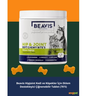 Hip & Joint Care Kedi ve Köpekler İçin Kalça ve Eklem Destekleyici Çiğnenebilir Tablet (105 GR / 70 Tablet)