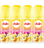 Dalin Bebek Kolonyası 150ML Çiçek Bahçesi (Menekşe-Yasemin-Limon Kokulu) (4 Lü Set)