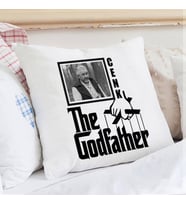 Kişiye Özel Godfather İsimli ve Fotoğraflı Yastık