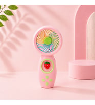 Sevimli Mini El Fanı USB Şarjlı Taşınabilir Sessiz Renkli Masaüstü Fan