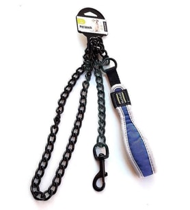 Nunbell Yumuşak Saplı Siyah Köpek Gezdirme Zincir 2.5 Mm