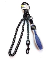 Nunbell Yumuşak Saplı Siyah Köpek Gezdirme Zincir 2.5 Mm