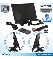 Araç Içi Monitör 9" Vga  Hdmı  Av Girişli Tft Lcd Büyük Ekran