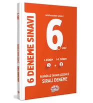 EDİTÖR YAYINLARI 6. Sınıf (3+3) Fasiküllü Tamamı Çözümlü 6 Deneme Sınavı (Maarif Modeli)