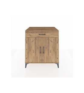 Kronos Şifonyer 2 Raflı Tek Çekmeceli 2 Kapaklı 88x59x96 Çam-Çam