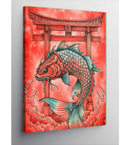 Kanvas Tablo Kırmızı Japon Balığı