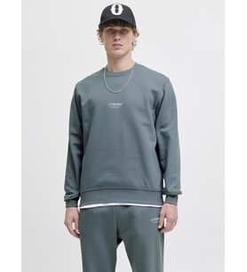 Jack & Jones JJESOHO Sweat Crew Neck NOOS – Bisiklet Yaka Basic Erkek Sweatshirt, Rahat Günlük Model