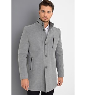 PLT8386 DEWBERRY ERKEK PALTO-GRİ