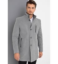 PLT8386 DEWBERRY ERKEK PALTO-GRİ