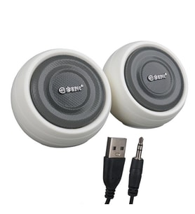 MagicVoice MV-24845 1+1 USB AUX Oval Multımedia Ses Sistemi Speaker - Hoparlör 2X3Watt