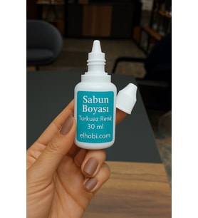 1 adet Sabun Boyası veya Renklendirici - Turkuaz - 30 ml
