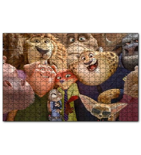 Cakapuzzle 2016 Zootopia Disney Filmleri  Puzzle Yapboz MDF (Ahşap) (120 Parça)