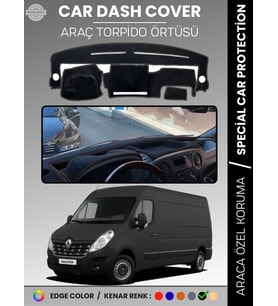 RENAULT MASTER 3 (2010-2021) Torpido Örtüsü Ön Göğüs Koruma Torpido Koruma Araca Özel Tam Uyum