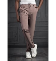 Beli Lastikli Ve İplikli Likralı Slimfit Yazlık Kumaş Jogger Pantolon