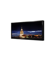 Gece Kız Kulesi Çerçeveli Mdf Tablo