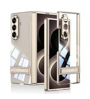 Galaxy Z Fold 8 Ultra Kılıf Kamera Korumalı Şeffaf Tasarımlı Lego Standlı Kılıf