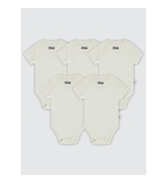 Civil Baby Bebek 5'li Çıtçıtlı Badi 3-9 Ay Beyaz